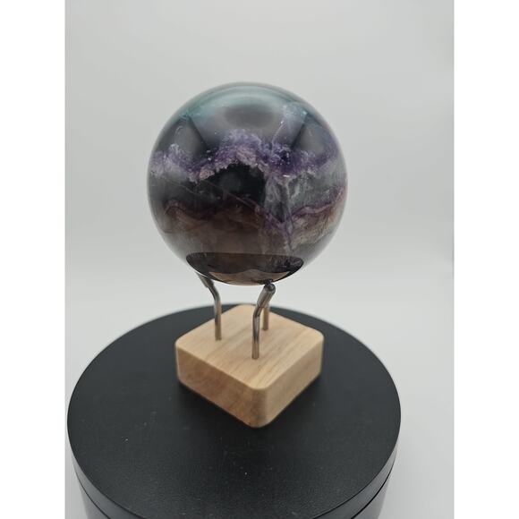 1.5LB Natural Colorful Fluorite Ball Quartz Crystal Energy Sphere crystal